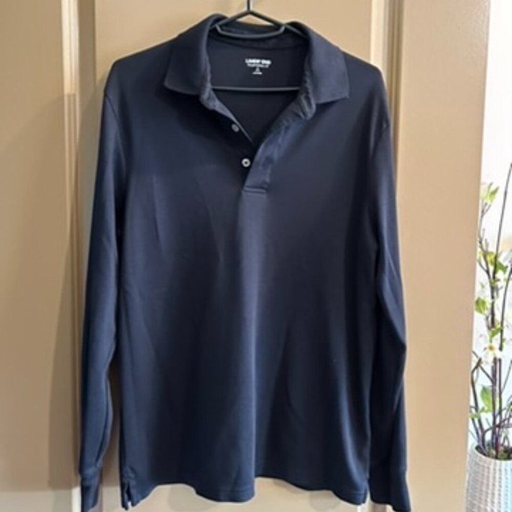 Men's Long Sleeve Cotton Supima Polo Shirt